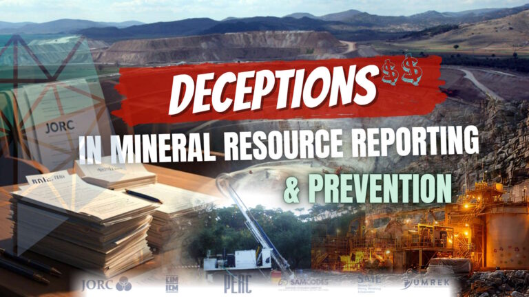 Deceptions in Mineral Resource Reporting & Prevention